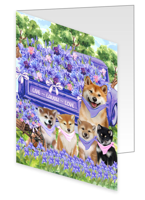 Shiba Inu Greeting Cards & Note Cards: Invitation Card with Envelopes Multi Pack, Personalized, Explore a Variety of Designs, Custom, Dog Gift for Pet Lovers