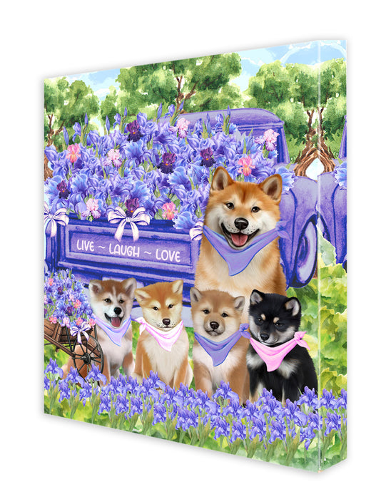 Shiba Inu Wall Art Canvas, Explore a Variety of Designs, Personalized Digital Painting, Custom, Ready to Hang Room Decor, Gift for Dog and Pet Lovers