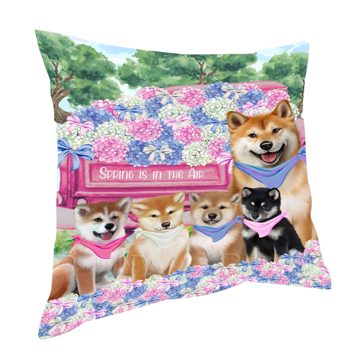 Shiba Inu Pillow: Explore a Variety of Designs, Custom, Personalized, Pet Cushion for Sofa Couch Bed, Halloween Gift for Dog Lovers