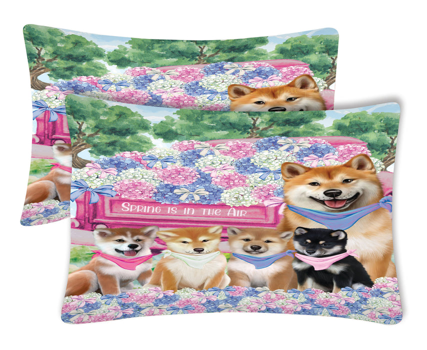 Shiba Inu Pillow Case: Explore a Variety of Designs, Custom, Personalized, Soft and Cozy Pillowcases Set of 2, Gift for Dog and Pet Lovers