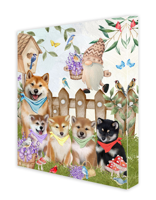 Shiba Inu Canvas: Explore a Variety of Designs, Custom, Digital Art Wall Painting, Personalized, Ready to Hang Halloween Room Decor, Pet Gift for Dog Lovers