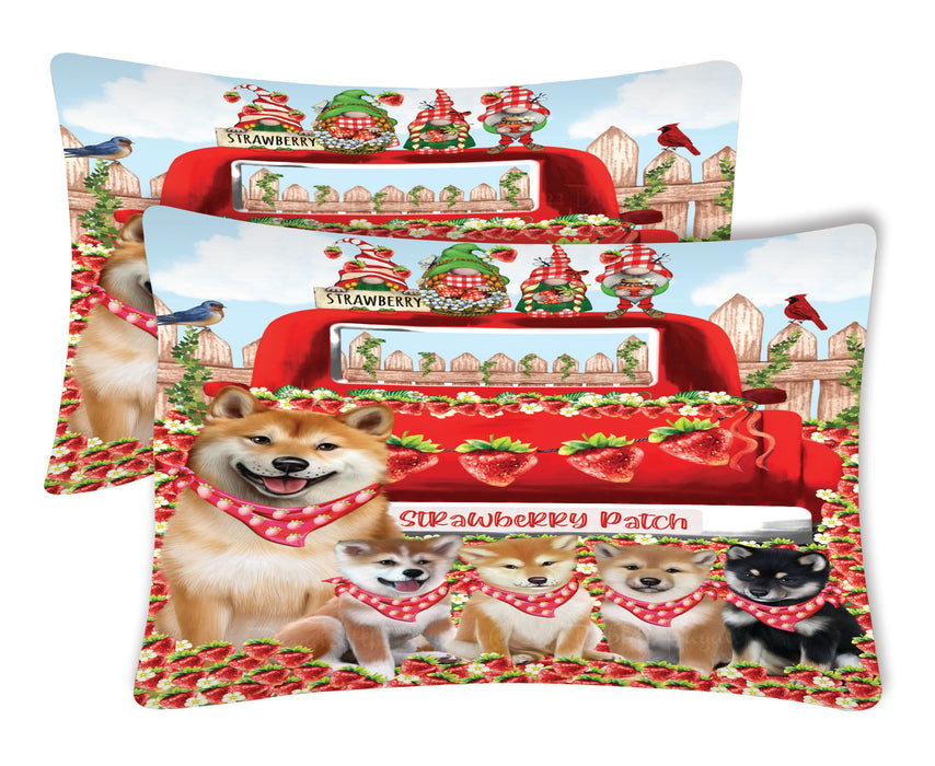 Shiba Inu Pillow Case: Explore a Variety of Personalized Designs, Custom, Soft and Cozy Pillowcases Set of 2, Pet & Dog Gifts
