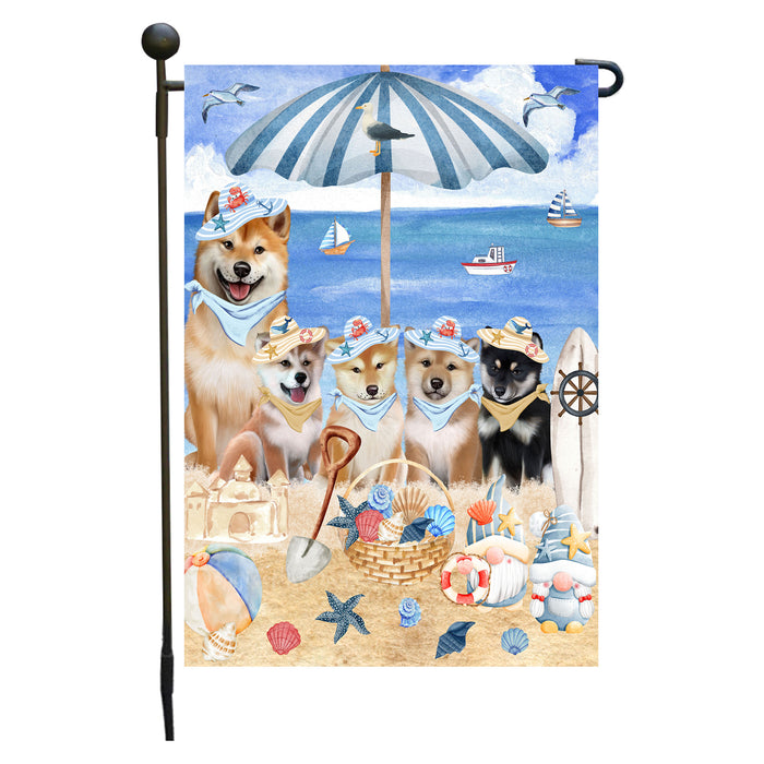 Shiba Inu Dogs Garden Flag, Double-Sided Outdoor Yard Garden Decoration, Explore a Variety of Designs, Custom, Weather Resistant, Personalized, Flags for Dog and Pet Lovers