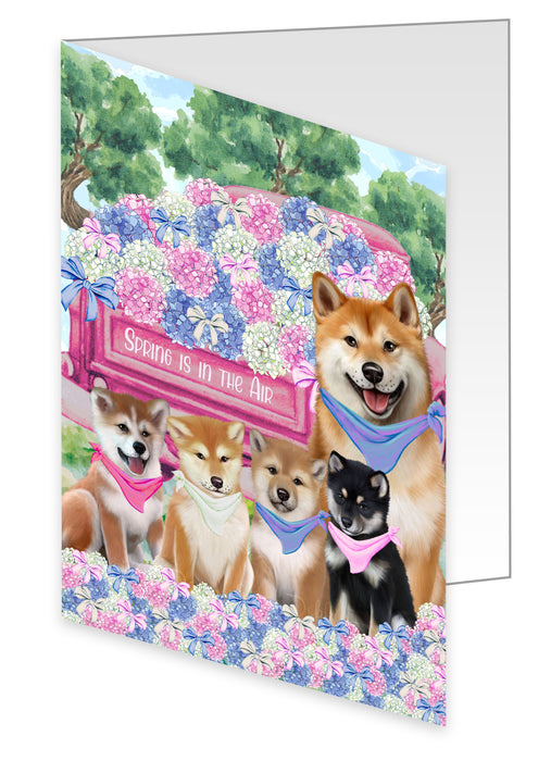 Shiba Inu Greeting Cards & Note Cards: Explore a Variety of Designs, Custom, Personalized, Halloween Invitation Card with Envelopes, Gifts for Dog Lovers