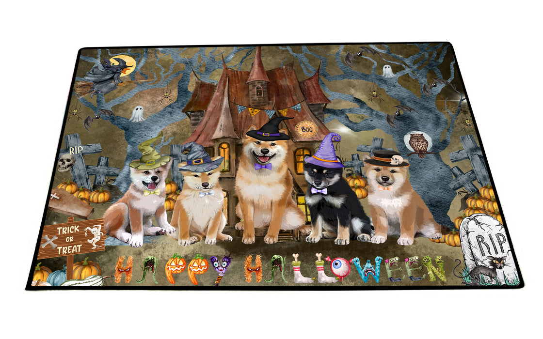 Shiba Inu Floor Mats: Explore a Variety of Designs, Personalized, Custom, Halloween Anti-Slip Doormat for Indoor and Outdoor, Dog Gift for Pet Lovers