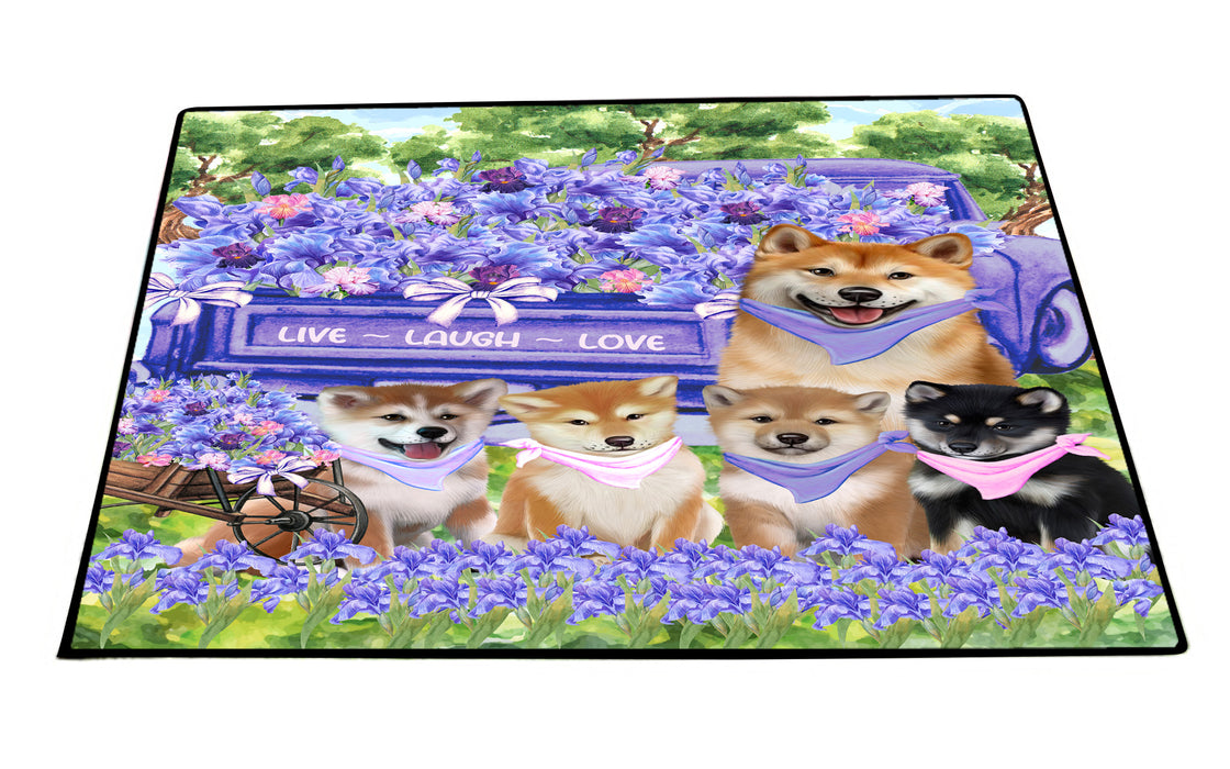 Shiba Inu Floor Mat, Explore a Variety of Custom Designs, Personalized, Non-Slip Door Mats for Indoor and Outdoor Entrance, Pet Gift for Dog Lovers