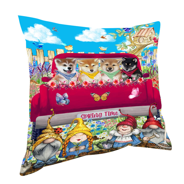 Shiba Inu Pillow, Explore a Variety of Personalized Designs, Custom, Throw Pillows Cushion for Sofa Couch Bed, Dog Gift for Pet Lovers