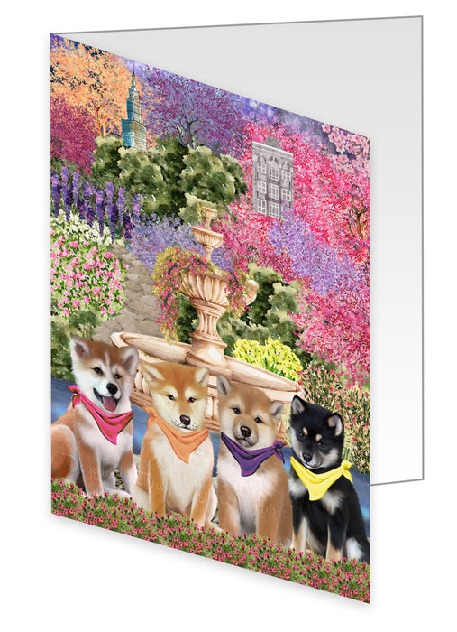 Shiba Inu Greeting Cards & Note Cards: Explore a Variety of Designs, Custom, Personalized, Halloween Invitation Card with Envelopes, Gifts for Dog Lovers