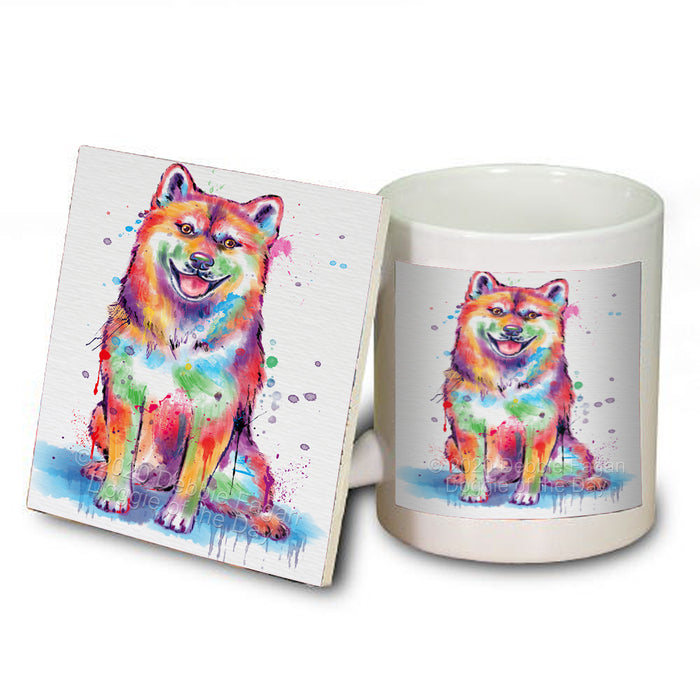Watercolor Shiba Inu Dog Coasters Set of 4 CSTA57670