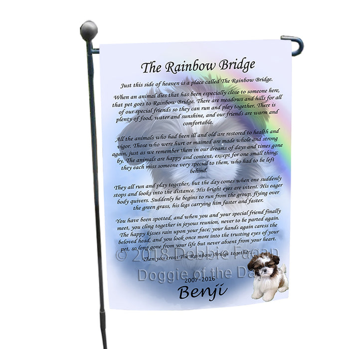 Rainbow Bridge Shih Tzu Dog Garden Flag GFLG56270