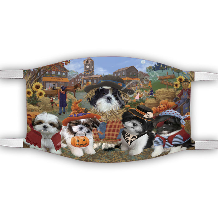 Halloween 'Round Town Shih Tzu Dogs Face Mask FM49991