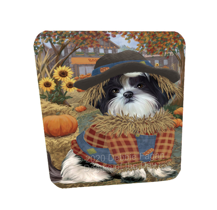 Halloween 'Round Town Shih Tzu Dogs Coasters Set of 4 CSTA58020