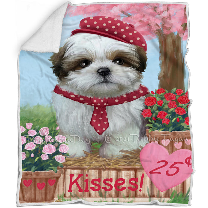 Rosie 25 Cent Kisses Shih Tzu Dog Blanket BLNKT123735