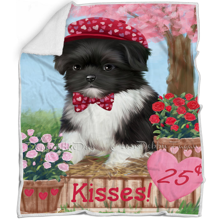 Rosie 25 Cent Kisses Shih Tzu Dog Blanket BLNKT123744