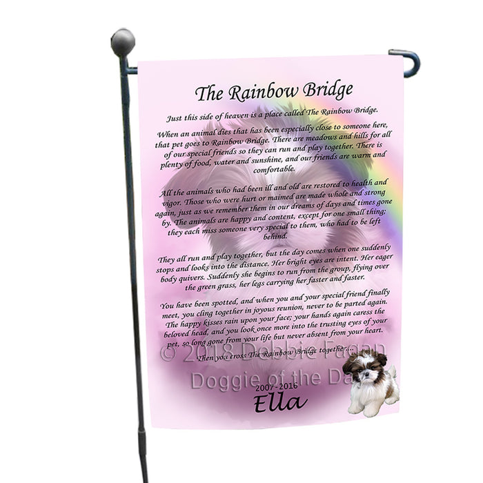 Rainbow Bridge Shih Tzu Dog Garden Flag GFLG56272