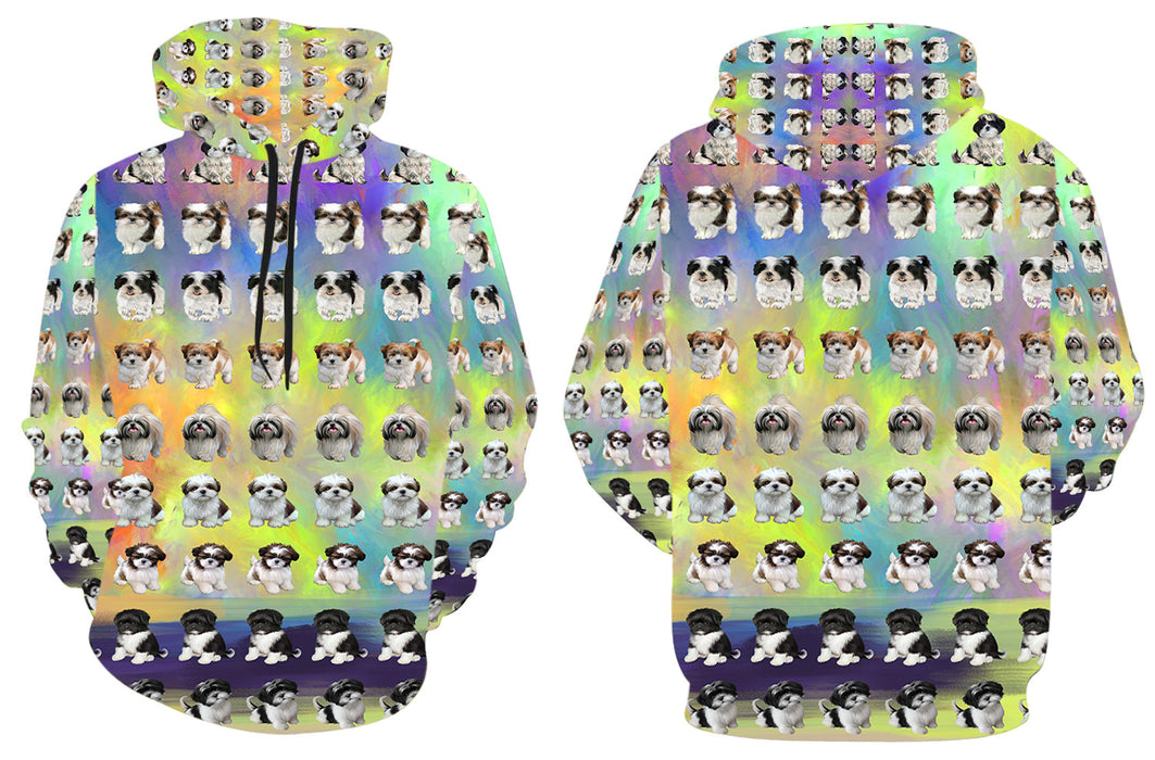 Paradise Wave Shih Tzu Dogs All Over Print Kid's Hoodie