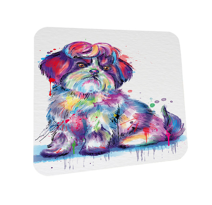 Watercolor Shih Tzu Dog Coasters Set of 4 CST57062