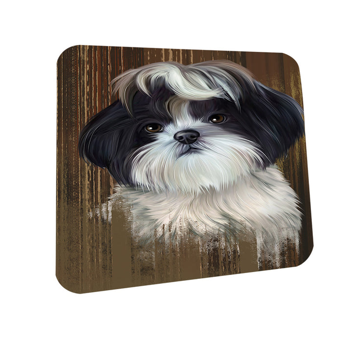 Rustic Shih Tzu Dog Coasters Set of 4 CST50448