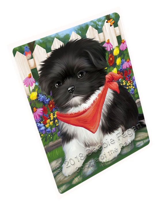 Spring Floral Shih Tzu Dog Cutting Board C54363