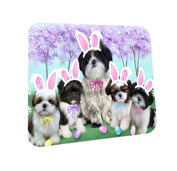 Shih Tzus Dog Easter Holiday Coasters Set of 4 CST49228