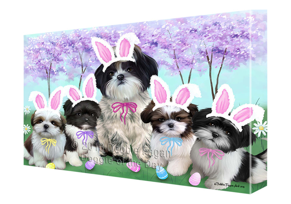 Shih Tzus Dog Easter Holiday Canvas Wall Art CVS60240