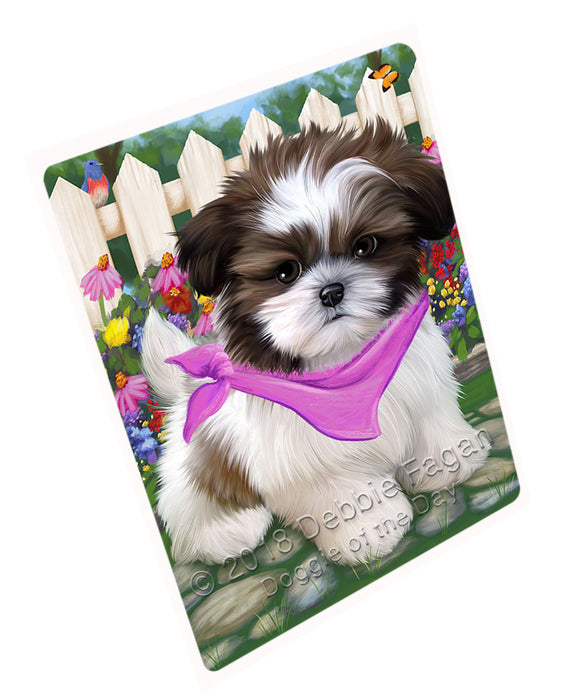 Spring Floral Shih Tzu Dog Magnet Mini (3.5" x 2") MAG54369