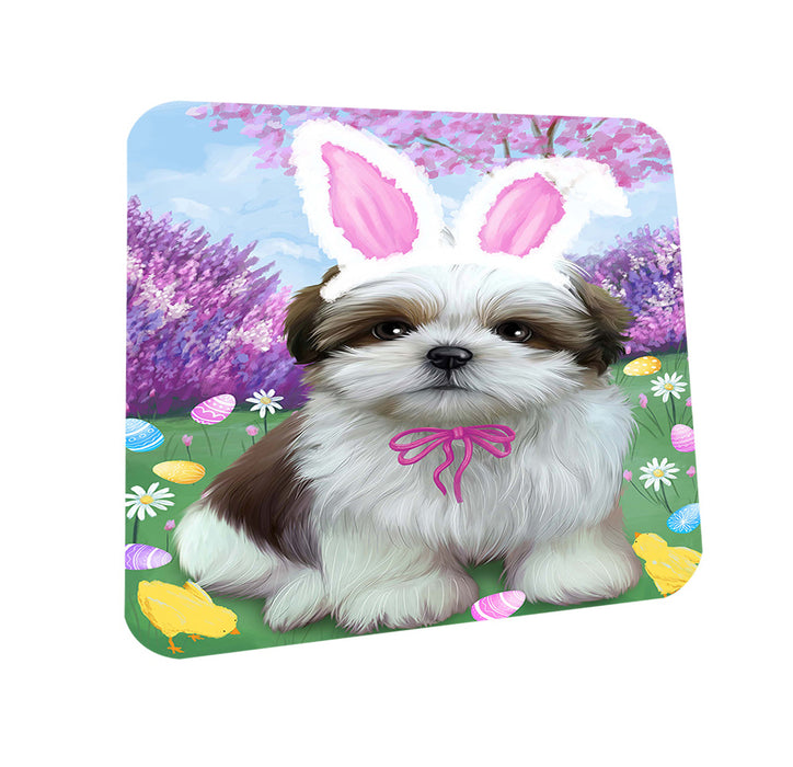 Shih Tzu Dog Easter Holiday Coasters Set of 4 CST49230