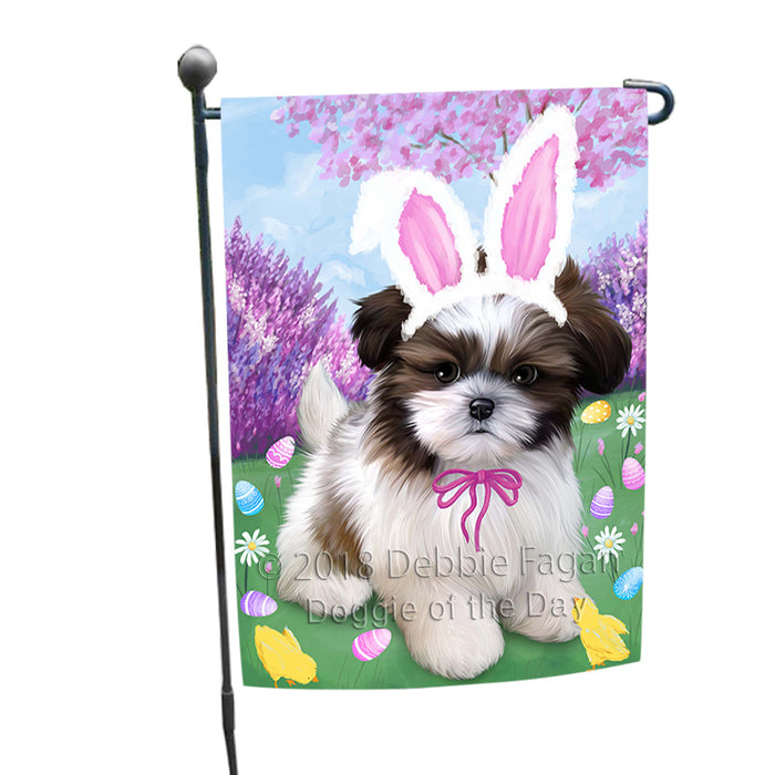 Shih Tzu Dog Easter Holiday Garden Flag GFLG57040
