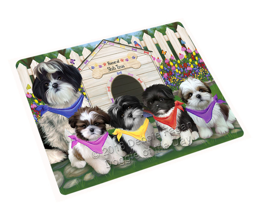 Spring Dog House Shih Tzus Dog Magnet Mini (3.5" x 2") MAG54264