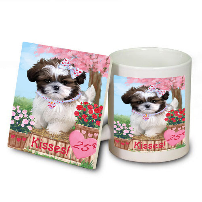 Rosie 25 Cent Kisses Shih Tzu Dog Mug and Coaster Set MUC56026
