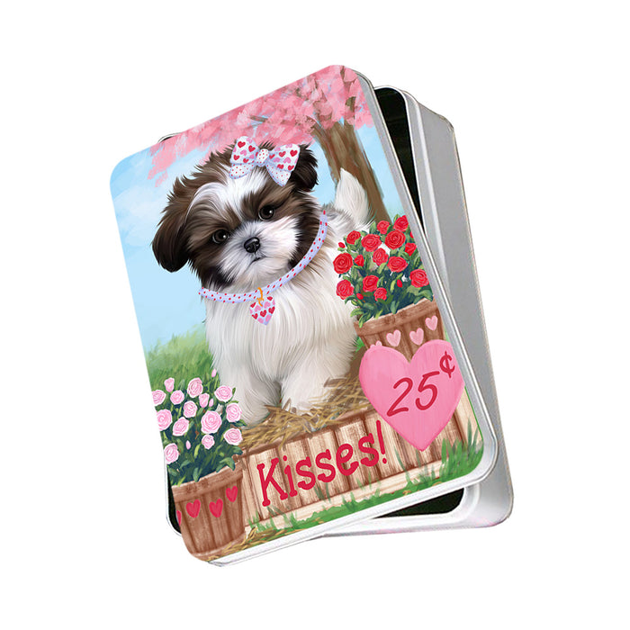 Rosie 25 Cent Kisses Shih Tzu Dog Photo Storage Tin PITN55977
