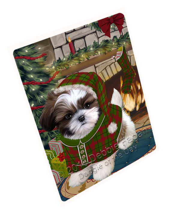 The Stocking was Hung Shih Tzu Dog Cutting Board C71991