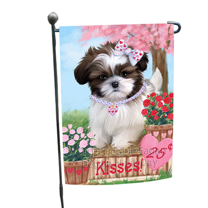 Rosie 25 Cent Kisses Shih Tzu Dog Garden Flag GFLG56582