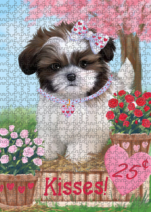 Rosie 25 Cent Kisses Shih Tzu Dog Puzzle with Photo Tin PUZL92340