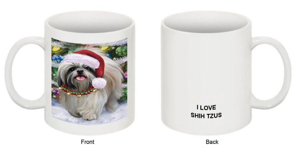 Trotting in the Snow Shih Tzu Dog Coffee Mug MUG52067