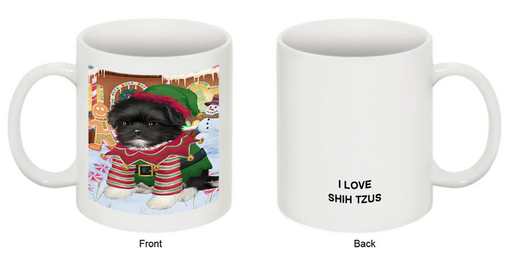 Christmas Gingerbread House Candyfest Shih Tzu Dog Coffee Mug MUG51950