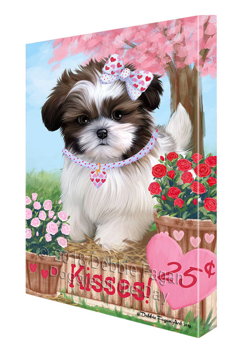 Rosie 25 Cent Kisses Shih Tzu Dog Canvas Print Wall Art Décor CVS126530