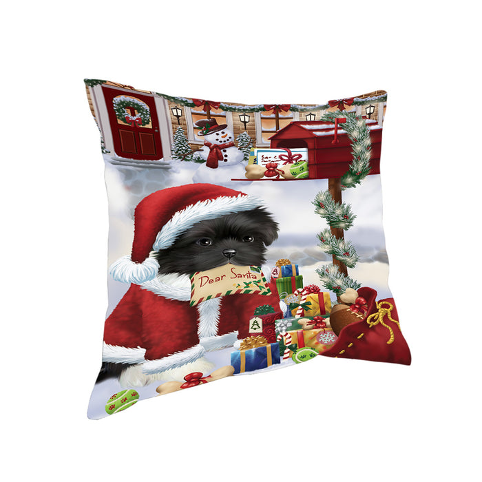 Shih Tzu Dog Dear Santa Letter Christmas Holiday Mailbox Pillow PIL72348