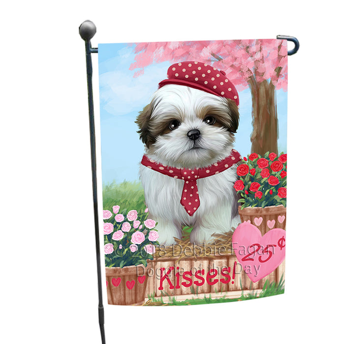 Rosie 25 Cent Kisses Shih Tzu Dog Garden Flag GFLG56583