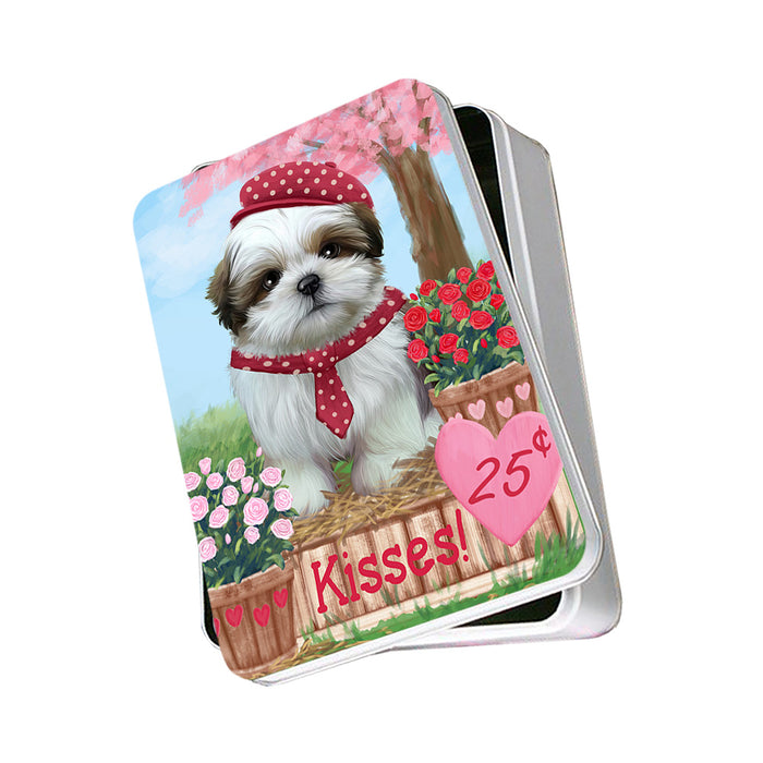 Rosie 25 Cent Kisses Shih Tzu Dog Photo Storage Tin PITN55978