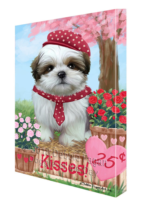 Rosie 25 Cent Kisses Shih Tzu Dog Canvas Print Wall Art Décor CVS126539