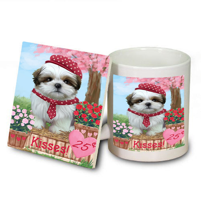 Rosie 25 Cent Kisses Shih Tzu Dog Mug and Coaster Set MUC56027
