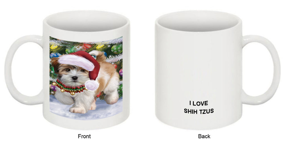 Trotting in the Snow Shih Tzu Dog Coffee Mug MUG52068