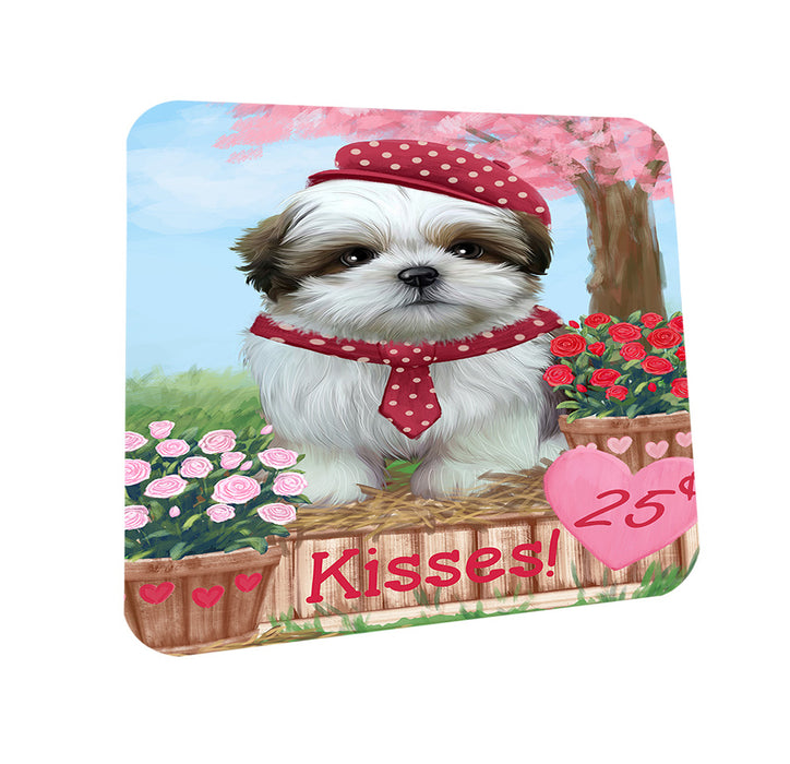 Rosie 25 Cent Kisses Shih Tzu Dog Coasters Set of 4 CST55993