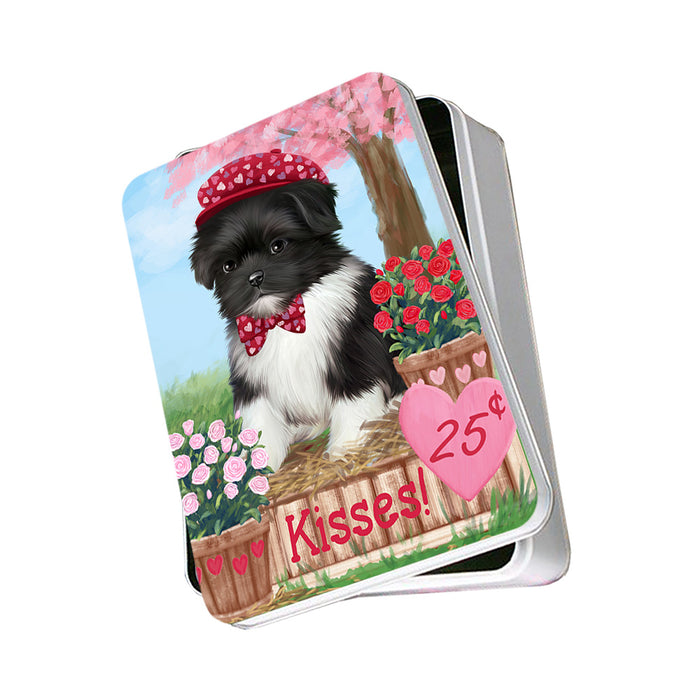 Rosie 25 Cent Kisses Shih Tzu Dog Photo Storage Tin PITN55979