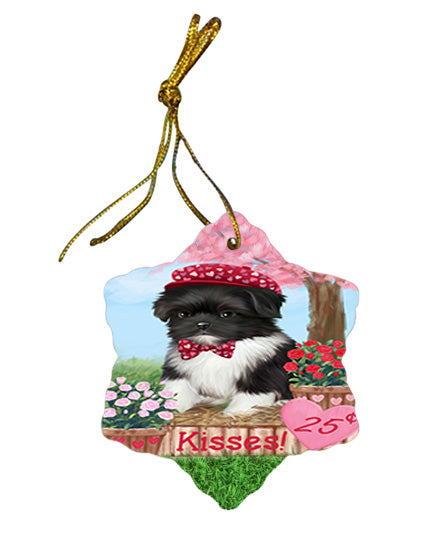 Rosie 25 Cent Kisses Shih Tzu Dog Star Porcelain Ornament SPOR56392