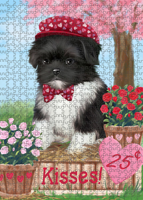 Rosie 25 Cent Kisses Shih Tzu Dog Puzzle with Photo Tin PUZL92348