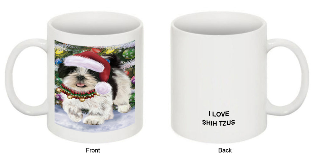Trotting in the Snow Shih Tzu Dog Coffee Mug MUG52069