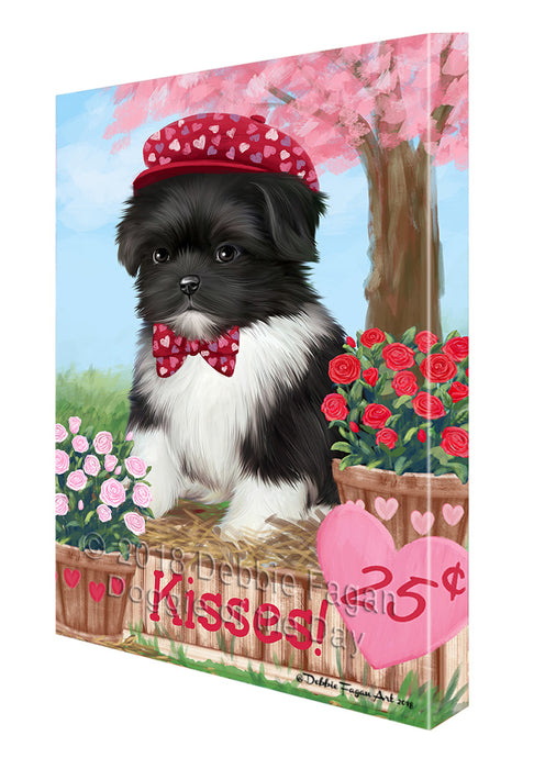 Rosie 25 Cent Kisses Shih Tzu Dog Canvas Print Wall Art Décor CVS126548