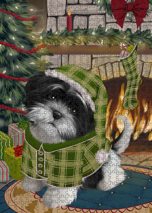 The Stocking was Hung Shih Tzu Dog Puzzle  PUZL90684